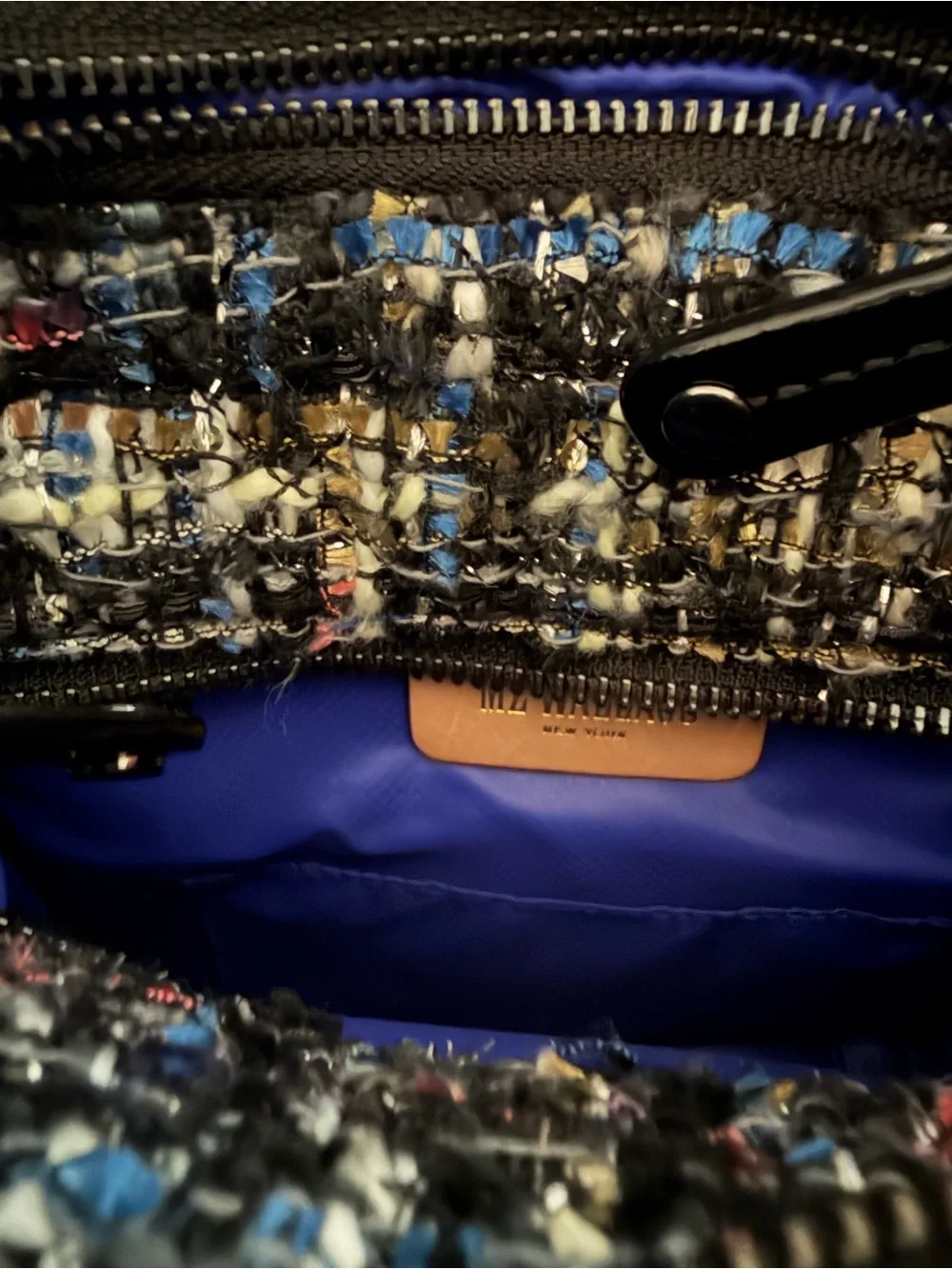 MZ Wallace Midnight Sparkle Boucle Small Box Crossbody